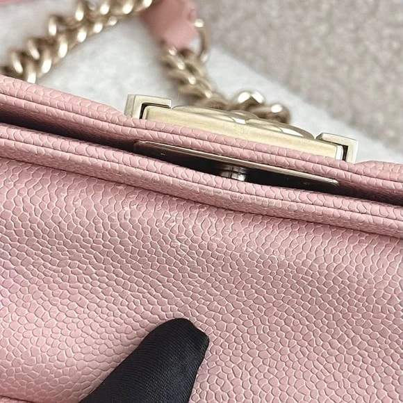 SOLD Chanel Small Leboy 20cm Pink Caviar GHW series 29 - Picture 6 of 13